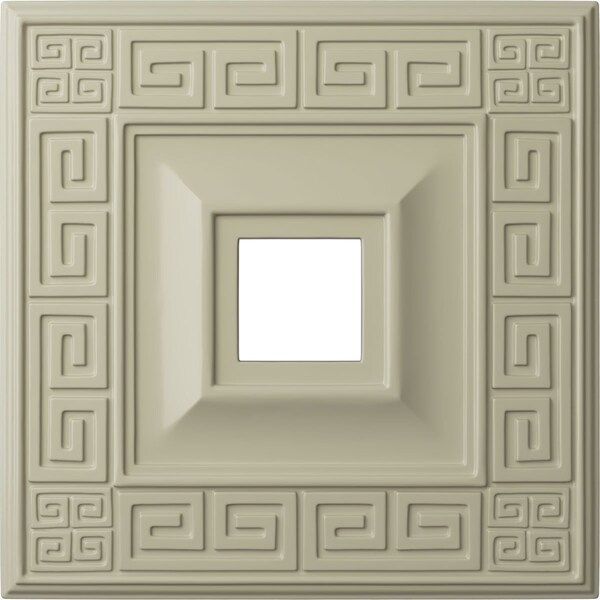 Ekena Millwork Eris Ceiling Medallion (Fits Canopies up to 9 7/8"), 18"W x 18"H x 3 1/2"ID x 1 1/8"P, Clear Yellow CM18ERCYF - main